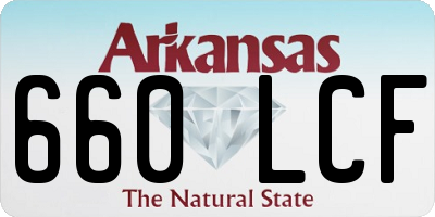 AR license plate 660LCF