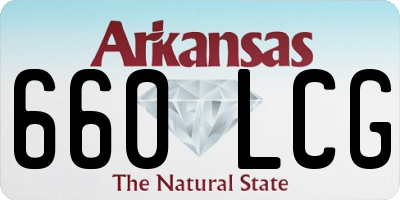 AR license plate 660LCG