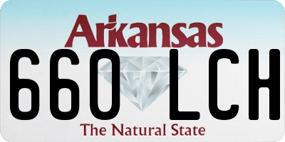 AR license plate 660LCH