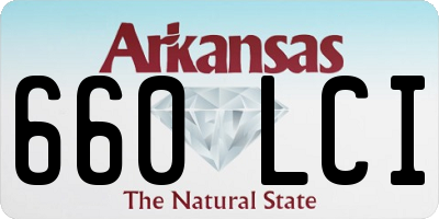 AR license plate 660LCI
