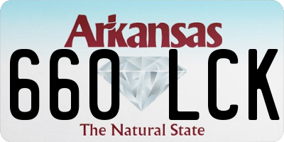 AR license plate 660LCK