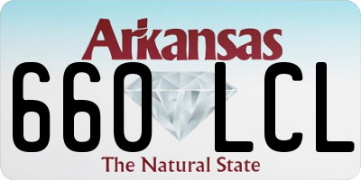 AR license plate 660LCL