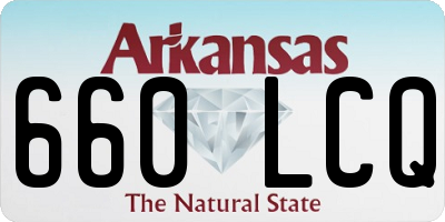 AR license plate 660LCQ