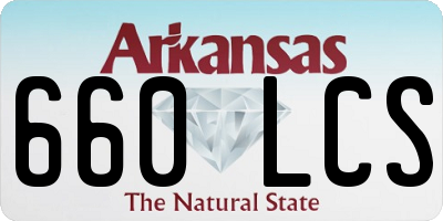 AR license plate 660LCS