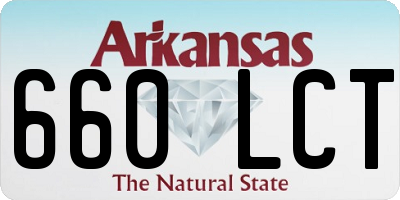 AR license plate 660LCT