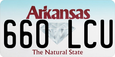 AR license plate 660LCU