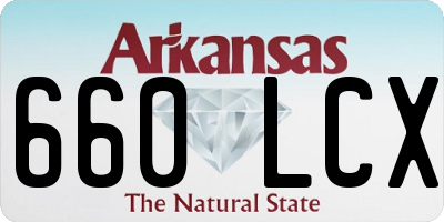 AR license plate 660LCX