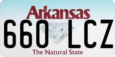 AR license plate 660LCZ