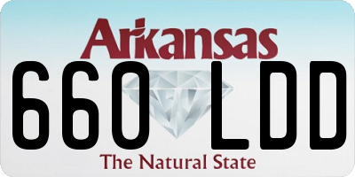 AR license plate 660LDD