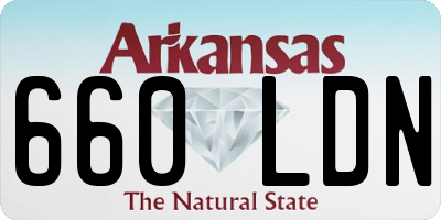 AR license plate 660LDN