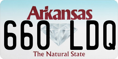 AR license plate 660LDQ