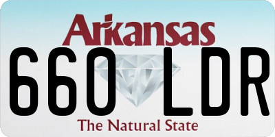 AR license plate 660LDR