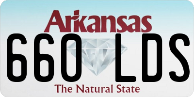 AR license plate 660LDS