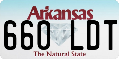 AR license plate 660LDT
