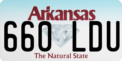 AR license plate 660LDU