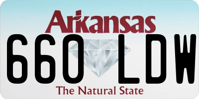 AR license plate 660LDW