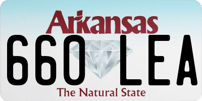 AR license plate 660LEA