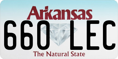 AR license plate 660LEC