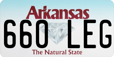 AR license plate 660LEG