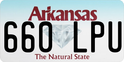 AR license plate 660LPU