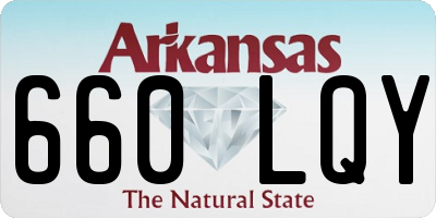 AR license plate 660LQY