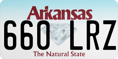 AR license plate 660LRZ