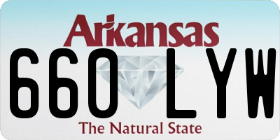 AR license plate 660LYW