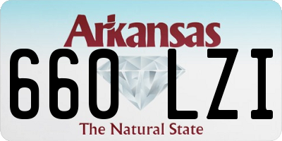 AR license plate 660LZI
