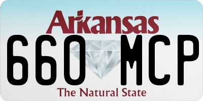 AR license plate 660MCP