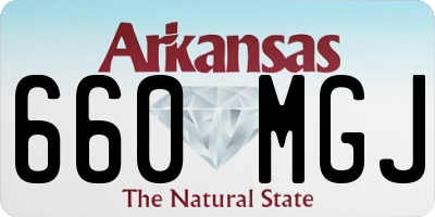 AR license plate 660MGJ