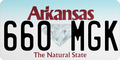 AR license plate 660MGK