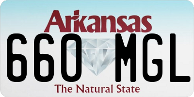 AR license plate 660MGL