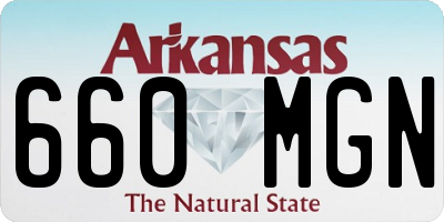 AR license plate 660MGN