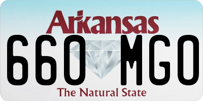 AR license plate 660MGO