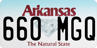 AR license plate 660MGQ
