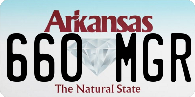 AR license plate 660MGR