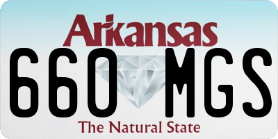 AR license plate 660MGS