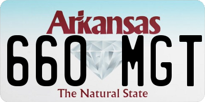 AR license plate 660MGT