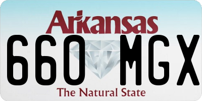 AR license plate 660MGX