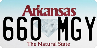 AR license plate 660MGY