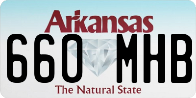 AR license plate 660MHB