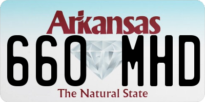AR license plate 660MHD