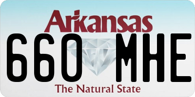 AR license plate 660MHE