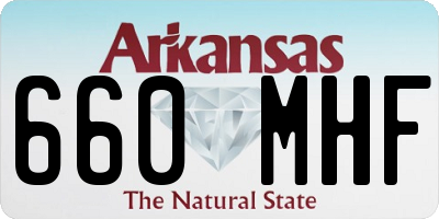 AR license plate 660MHF
