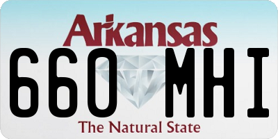 AR license plate 660MHI