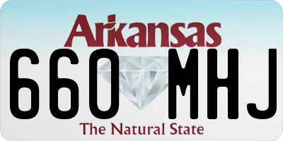 AR license plate 660MHJ