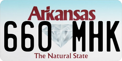 AR license plate 660MHK