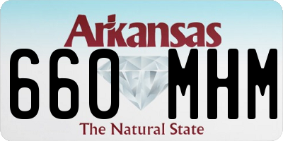 AR license plate 660MHM