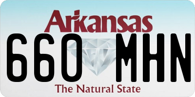 AR license plate 660MHN
