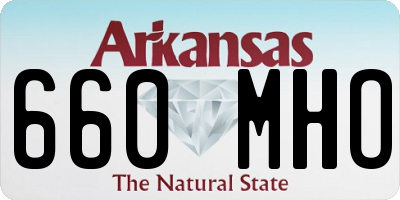 AR license plate 660MHO